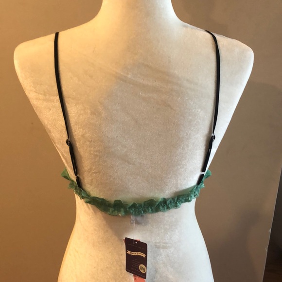 Mary Green Bralette Black/Green Size L - Picture 2 of 3